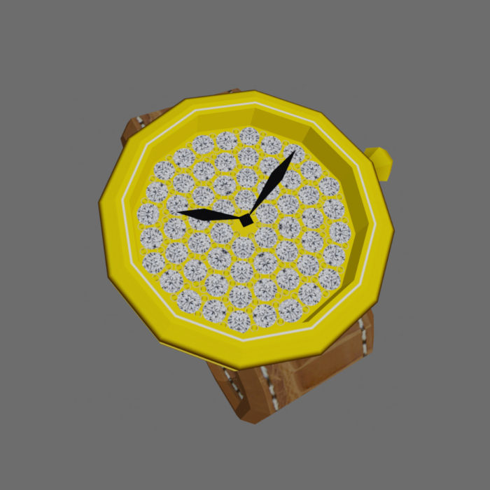 threequarter for decentraland by waltadler it's a wearable watch called the timeless 001