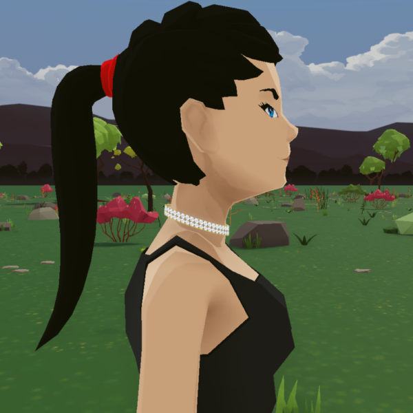Digital Fashion. NFT Wearable for the Decentraland Metaverse Diamond Choker